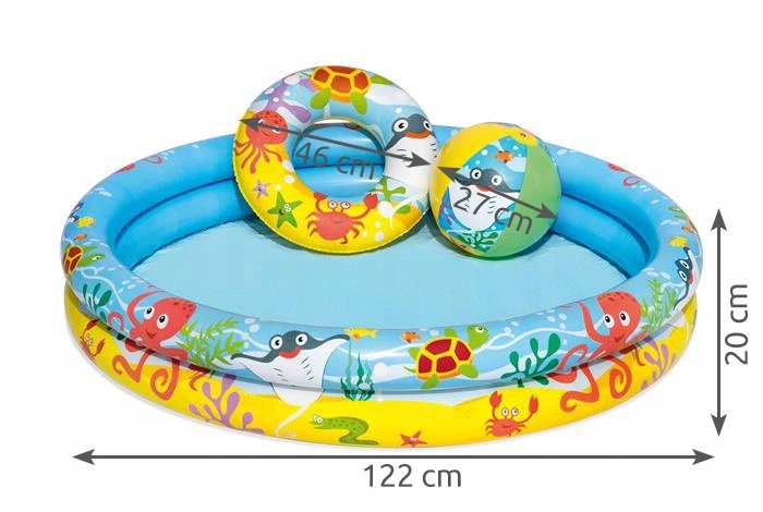 Bestway 51124 Nemo set (bazén+míč+kruh)