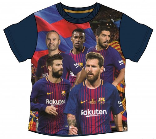 Javoli Dětské tričko krátký rukáv FC Barcelona vel. 134-140 modré