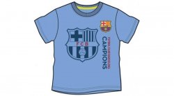 Javoli Dětské tričko krátký rukáv FC Barcelona vel. 110 světle modré 
