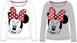Javoli Dětské tričko dlouhý rukáv Disney Minnie vel. 146 šedé II