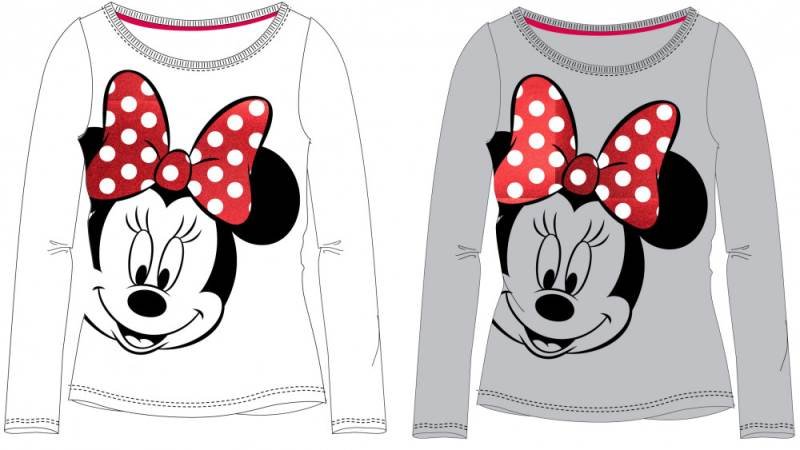 Javoli Dětské tričko dlouhý rukáv Disney Minnie vel. 146 šedé II