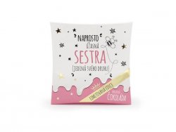 Nekupto Dárková čokoláda s věnováním -  Úžasná sestra