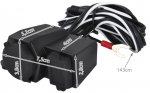 ISO Vodotěsná zásuvka na moto 12V 5V USB 