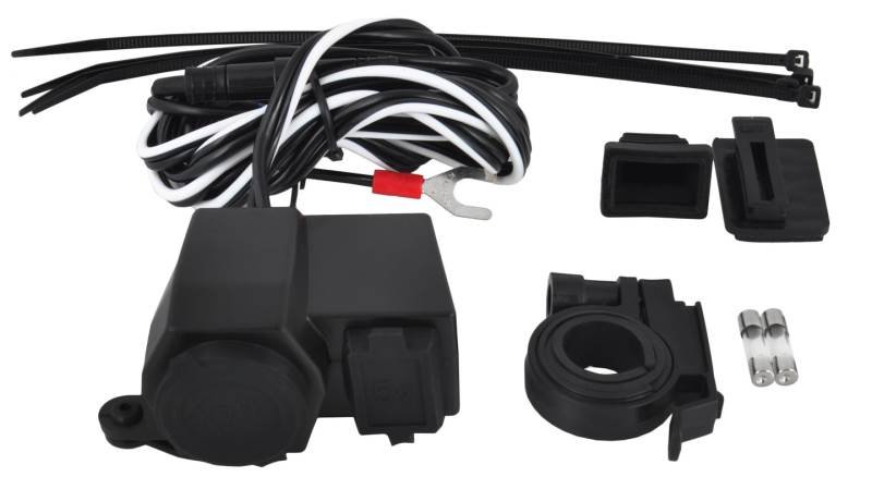 ISO Vodotěsná zásuvka na moto 12V 5V USB 