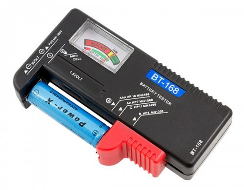 APT Tester baterií BT-168, R3, R6, R20, R14, 9V