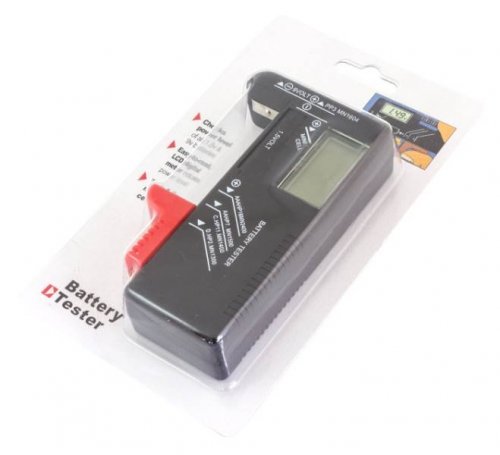 APT Tester baterií digitální BT-168D, R3, R6, R20, R14, 9V
