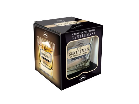 Nekupto Whisky sklenička -  Být GENTLEMAN je otázkou volby.