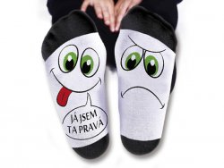 Nekupto Humorné ponožky pánské - Jsem ta pravá