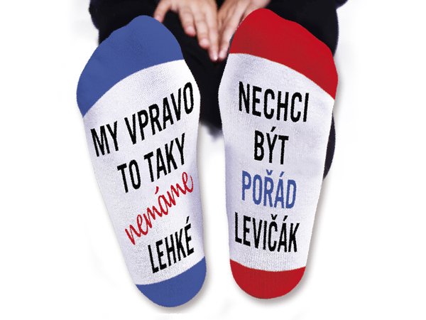 Nekupto Humorné ponožky pánské - My v pravo