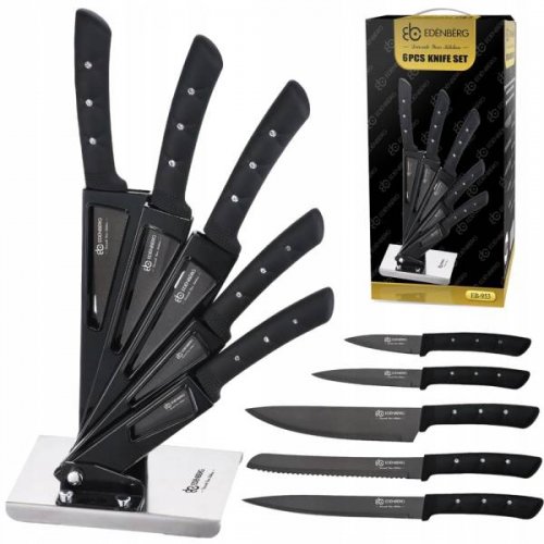 EDENBERG EB-953 6dílná sada nožů černá
