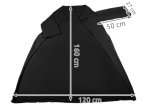 ISO Fleecová deka s rukávy černá