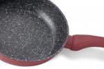 EDENBERG EB-1737 Pánev granitový mramorový povrch 20/24/28 cm červená 3 ks