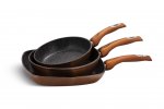 EDENBERG EB-1736C Pánev granitový hnědý povrch 20/24/28 cm 3 ks