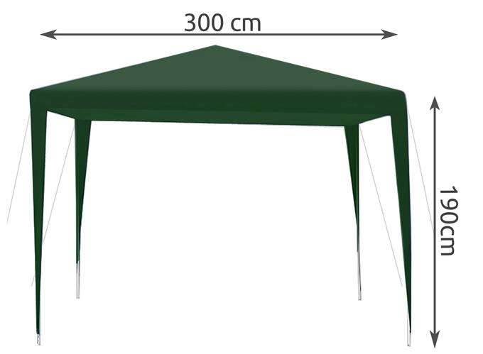 Malatec 9924 Náhradní střecha pro altán 3 x 3 m zelená