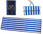 Malatec 10065 Skládací rohož na kempování, pláž 191 x 67 x 1 cm modrobílá