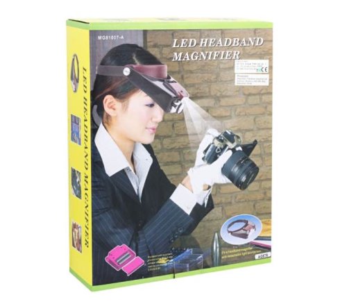 APT Náhlavní lupa s LED osvětlením (1,5, 3, 8,5 a 10x)