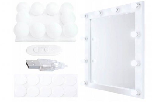 ISO 10529 Led svetla na zrkadlo k toaletnému stolíku 10 ks