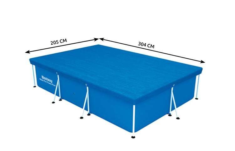 BESTWAY 58106 krycia plachta na bazén s konštrukciou 3 x 2,01 x 0,66 m