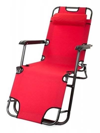 Verk Plážové lehátko červené