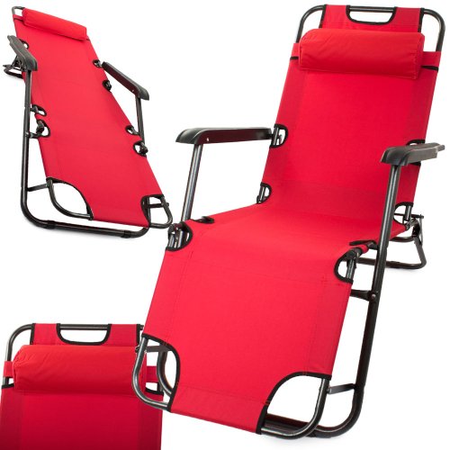 Verk Plážové lehátko červené