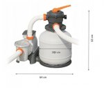Bestway 58486 Piesková filtrácia ULTRA 11355 l / h