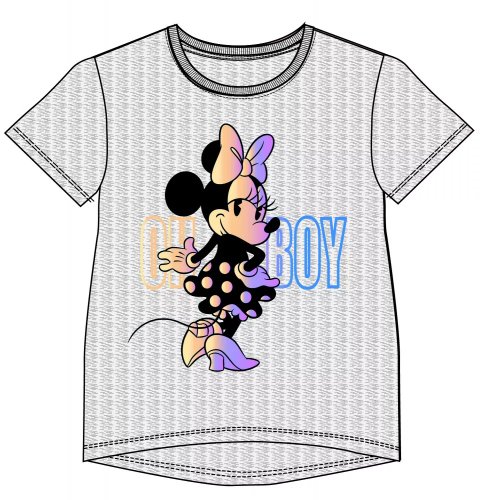 Javoli Dětské tričko krátký rukáv Disney Minnie vel. 140 šedé