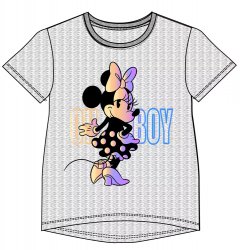 Javoli Dětské tričko krátký rukáv Disney Minnie vel. 152 šedé