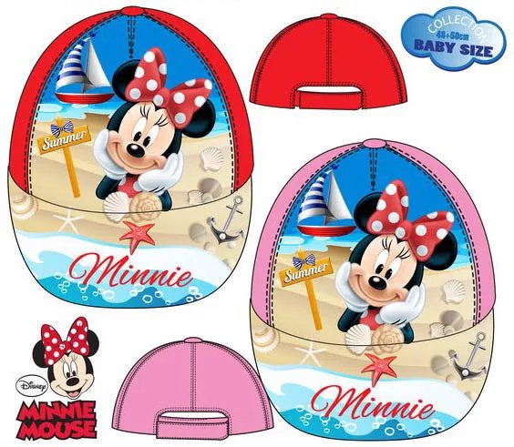 Javoli Kšiltovka Disney Minnie Summer vel. 50 červená