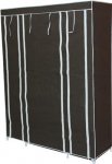 Dvojitá skříň na oblečení 175 cm × 135 cm × 44 cm hnědá - bazar