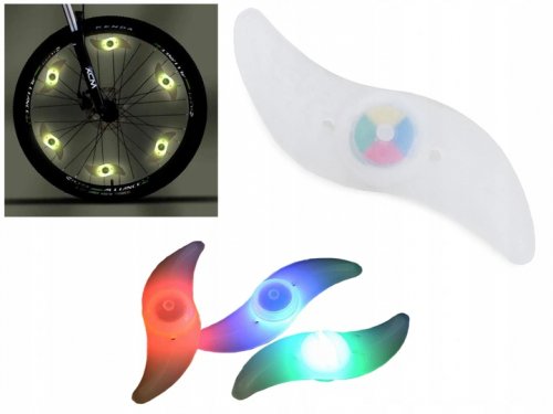 Verk Varovné LED světlo do výpletu kola RGB