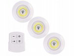 Verk 15709 LED Osvetlenie s diaľkovým ovládačom 3 ks