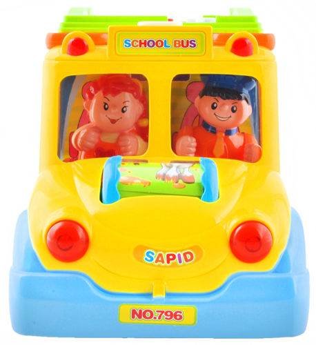 Kruzzel 2892 Multifunkční interaktivní školní autobus se zvířátky a zvuky