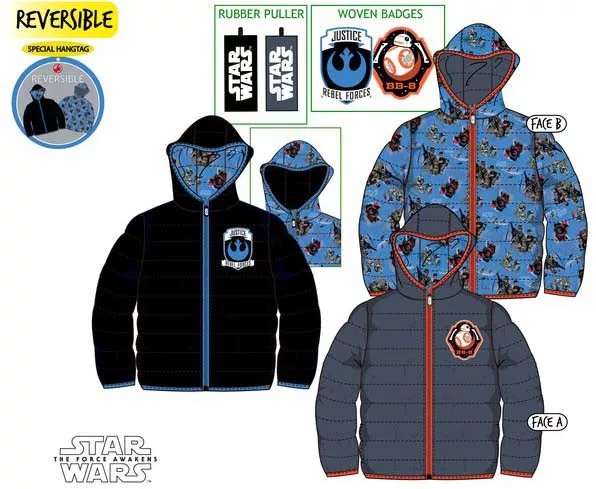 Javoli Zimná bunda Star Wars vel. 104 sivá