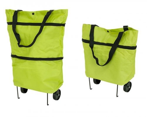 APT AG392 Nákupná taška na kolieskach 48x27cm zelená
