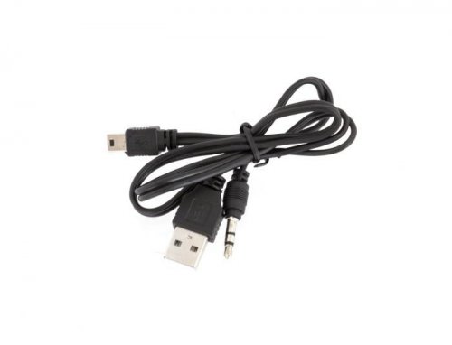 APT AK287 Kábel 2v1 MINI USB-USB / JACK 3.5