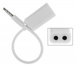 APT adaptér stereo jack 3,5 mm 4 pin samec> 2 x stereo jack 3,5 mm 3 pin