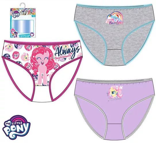 Javoli Detské nohavičky My Little Pony 6/8 rokov 3 ks