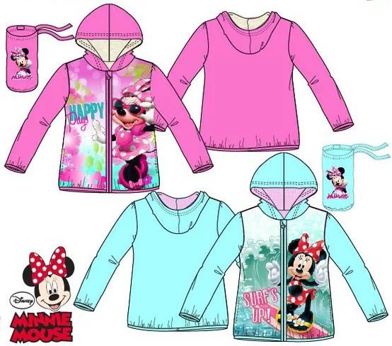 Javoli Dievčenské šušťáková bunda Disney Minnie veľ. 98 svetloružová
