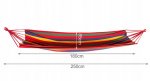 Gardlov Hamaka Hojdacia sieť 80 x 200 cm červené pruhy