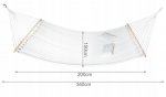 Malatec 10202 Hojdacie Hamaka Chicago 200x150 cm béžová