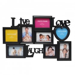 GT Fotorám na 8 fotek Love 65x40cm černý
