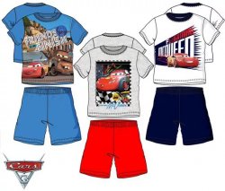 Javoli Detské chlapčenské pyžamo Disney Cars veľ. 128 biele