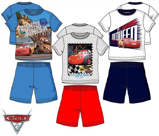 Javoli Dětské chlapecké pyžamo Disney Cars vel. 128 bílé