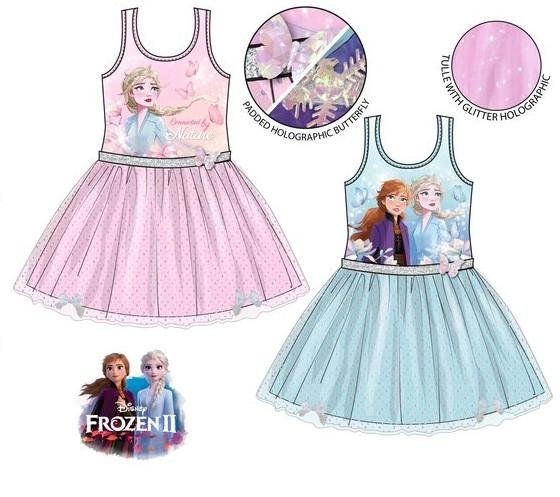 Javoli Detské šaty Disney Frozen veľ. 116 modré