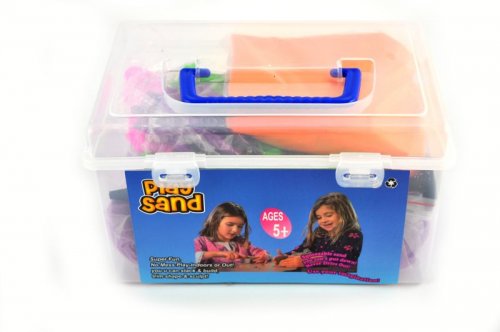 PlaySand Magický tekutý písek 1000g + formičky + pískoviště