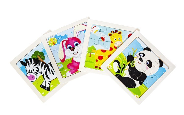ISO 10973 Dřevěné puzzle 4 ks