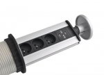 Malatec - 1038 Výsuvná zásuvková lišta so 3 zásuvkami a 2 USB porty