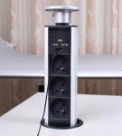 Malatec - 1038 Výsuvná zásuvková lišta so 3 zásuvkami a 2 USB porty