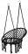 Malatec 10369 Závesné kreslo so strapcami čierne