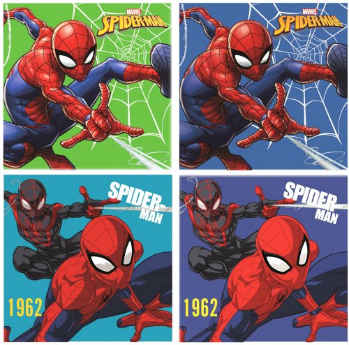 Javoli Ručník na obličej Marvel Spiderman 30 x 30 cm 2 ks